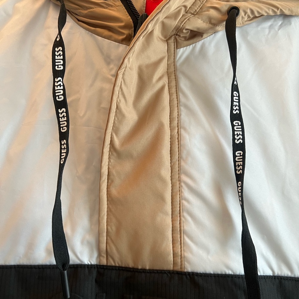 GUESS Rex Colorblock Padded Half Zip Jacket Size L - Picture 4 of 8
